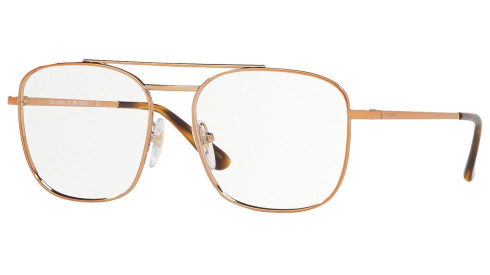 Vogue 23RD STREET VO4140 Progressive Prescription Eyeglasses, 53mm, Rose Gold, VO4140-5075-53-PRO