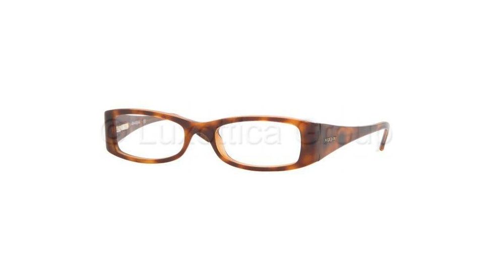Vogue Eyeglasses VO2547 with No-Line Progressive Rx Prescription Lenses 1624-4817 - Top Havana-brown Glitt 