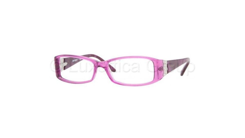 Vogue Eyeglasses VO2595B with No-Line Progressive Rx Prescription Lenses 1641-5215 - Violet Transparent 