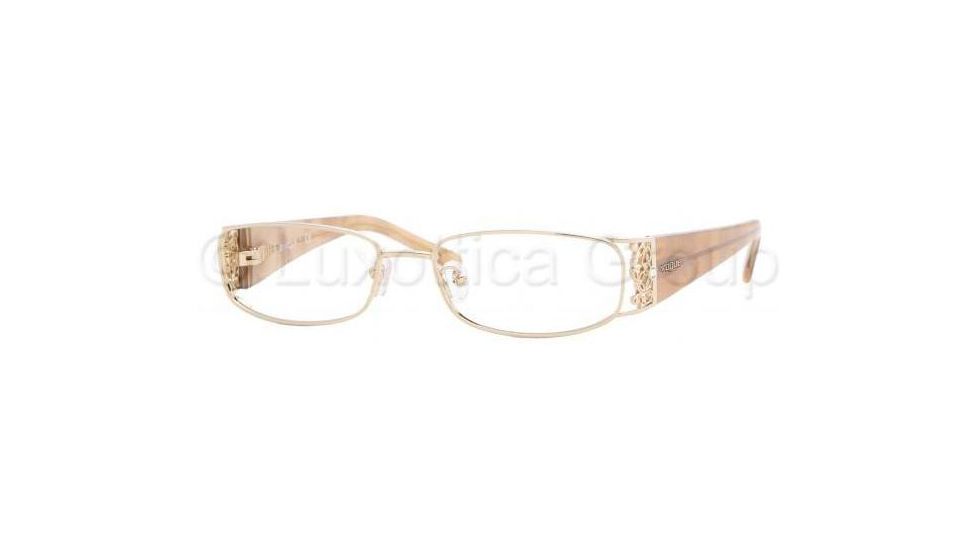 Vogue Eyeglasses VO3661B with No-Line Progressive Rx Prescription Lenses 280-5216 - Gold 