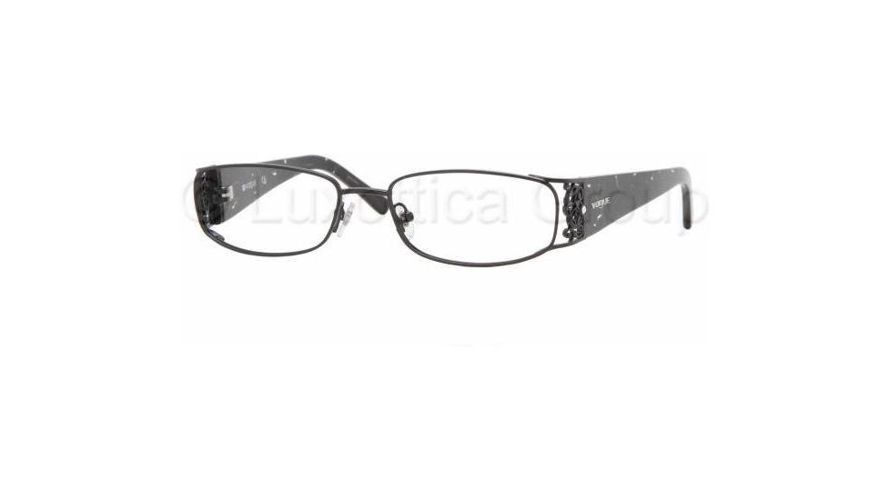Vogue Eyeglasses VO3661B with No-Line Progressive Rx Prescription Lenses, Select Frame Color / Lens Diameter Gloss Black Frame / 50 mm Prescription Lenses