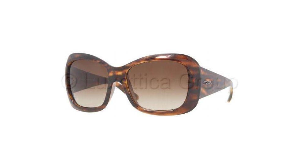 Vogue VO2558S Sunglasses with No-Line Progressive Rx Prescription Lenses VO2558S-150813-5616 - Lens Diameter: 56 mm, Frame Color: Striped Light Brown