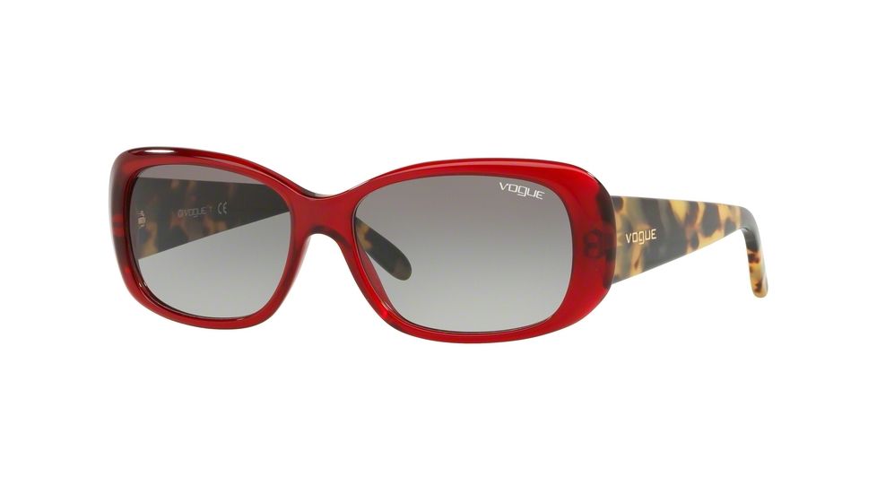 Vogue Prescription Sunglasses, 55mm, Transparent / Red, VO2606S-194711-55-SV