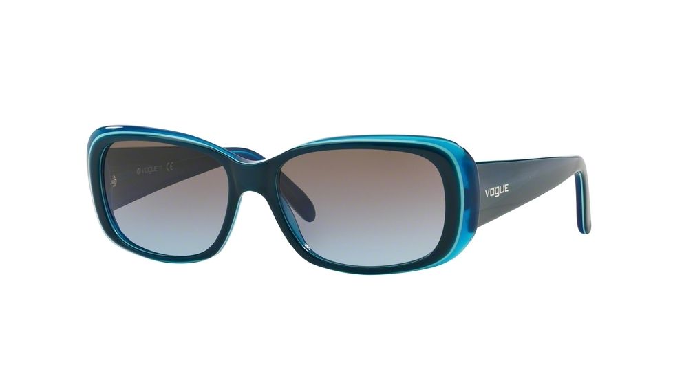 Vogue Prescription Sunglasses VO2606S VO2606S-228548-52 - Lens Diameter 52 mm, Frame Color Aqua Green/Opal Bluette