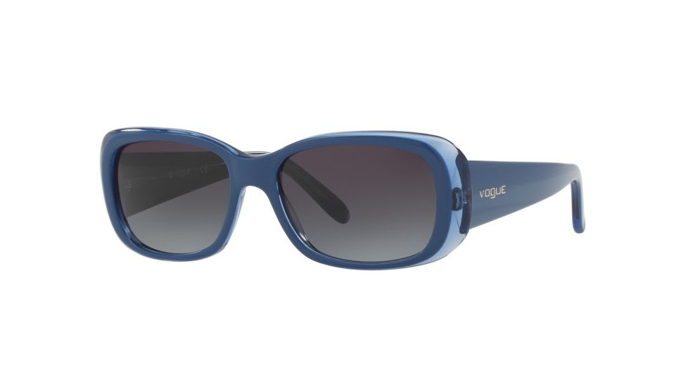 Vogue Prescription Sunglasses VO2606S VO2606S-24078G-55 - Lens Diameter 55 mm, Frame Color Top Bluette/bluette Transp