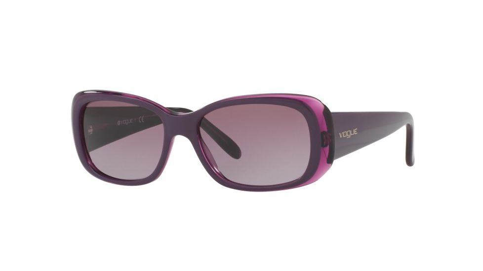 Vogue Prescription Sunglasses VO2606S VO2606S-24098H-52 - Lens Diameter 52 mm, Frame Color Top Violet/violet Transp