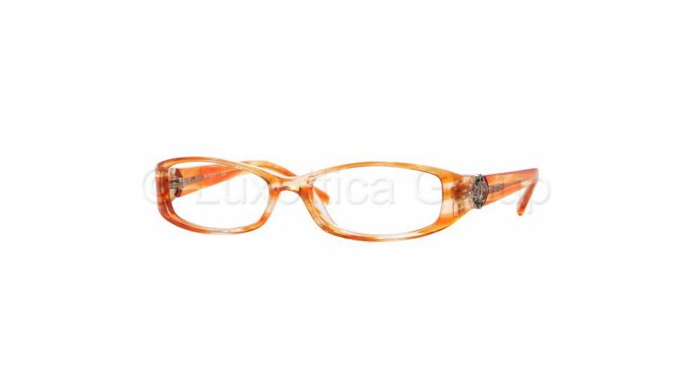 Vogue VO2535B Progressive Eyeglasses - Striped Orange Frame / 52 mm Prescription Lenses, 1589-5215