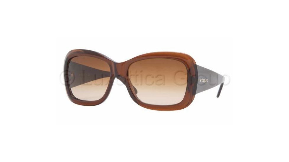 Vogue VO2558S Sunglasses with No-Line Progressive Rx Prescription Lenses, Select Frame Color / Lens Diameter Brown Frame / 56 mm Prescription Lenses