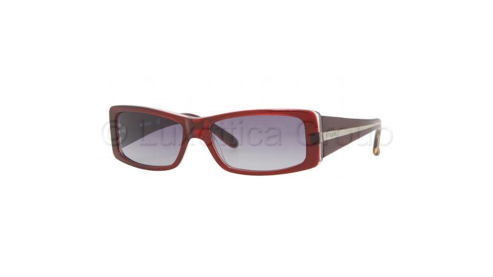 Vogue VO2589S Sunglasses with No-Line Progressive Rx Prescription Lenses, Select Frame Color / Lens Diameter Red Frame / 53 mm Prescription Lenses
