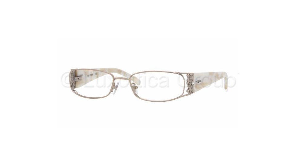 Vogue Eyeglasses VO3661B with No-Line Progressive Rx Prescription Lenses, Select Frame Color / Lens Diameter Beige Frame / 50 mm Prescription Lenses