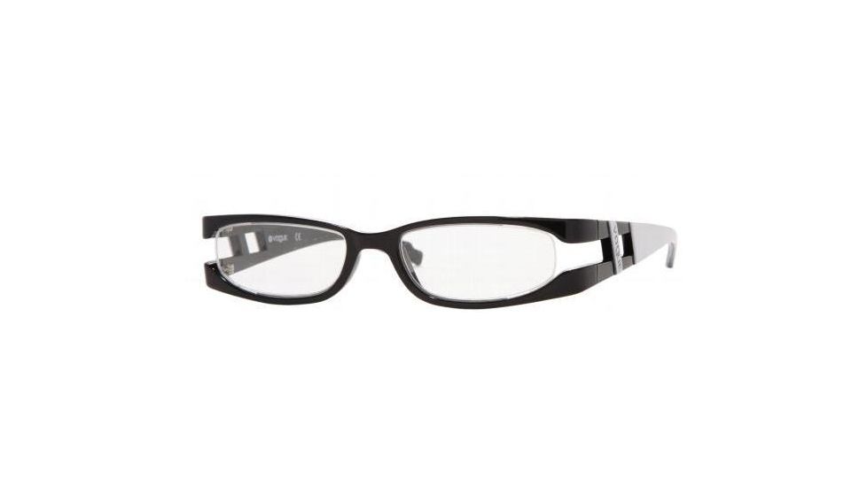 Vogue VO2476-W44-5017 Eyeglasses Frames w/ Free S&amp;H Black Frame / 50 mm Non-Rx Lenses