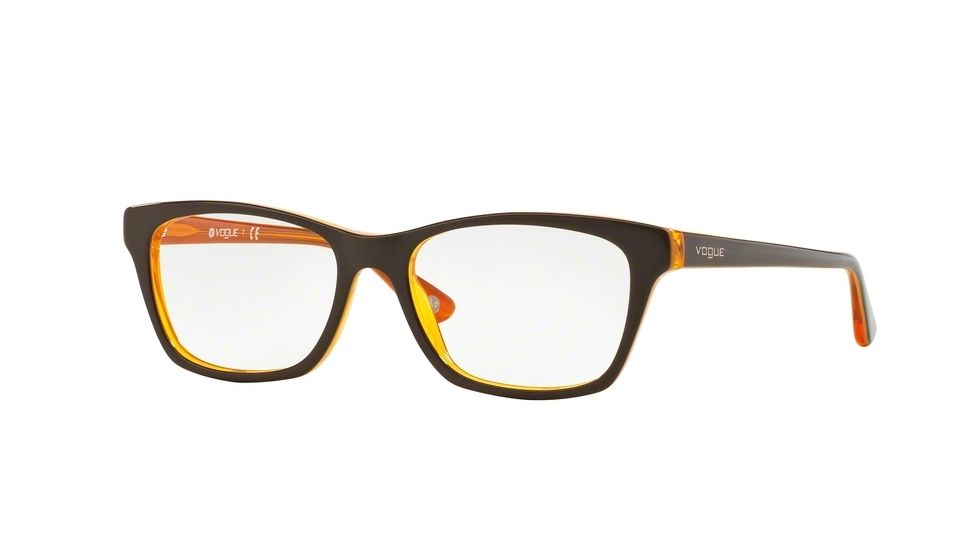 Vogue VO2714 Progressive Prescription Eyeglasses 2279-54 - Brown/Yellow/Orange Tr Frame