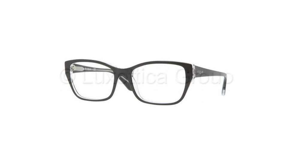 Vogue VO2715 Eyeglass Frames W827-5218 - Top Black / Transparent Frame