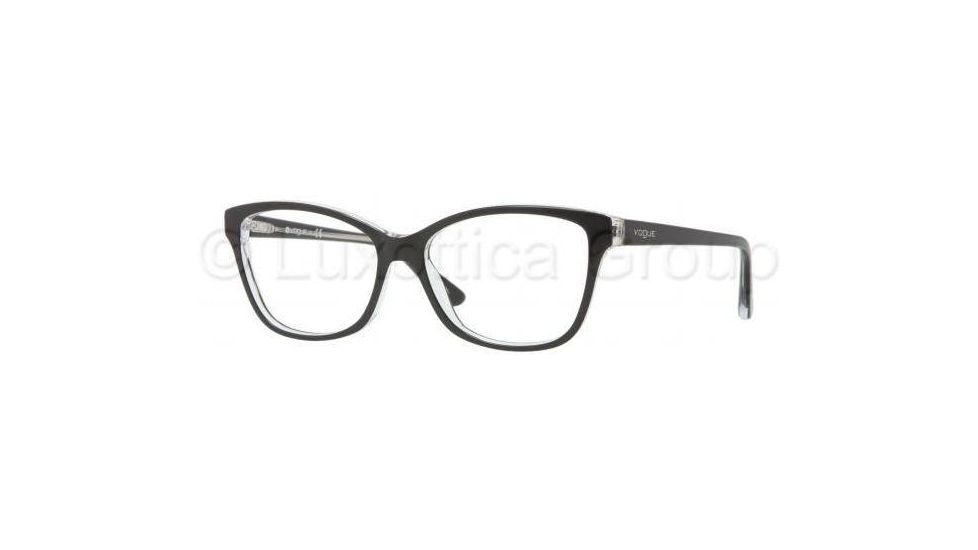 Vogue VO2740 Bifocal Prescription Eyeglasses W827-5215 - Top Black / Transparent Frame