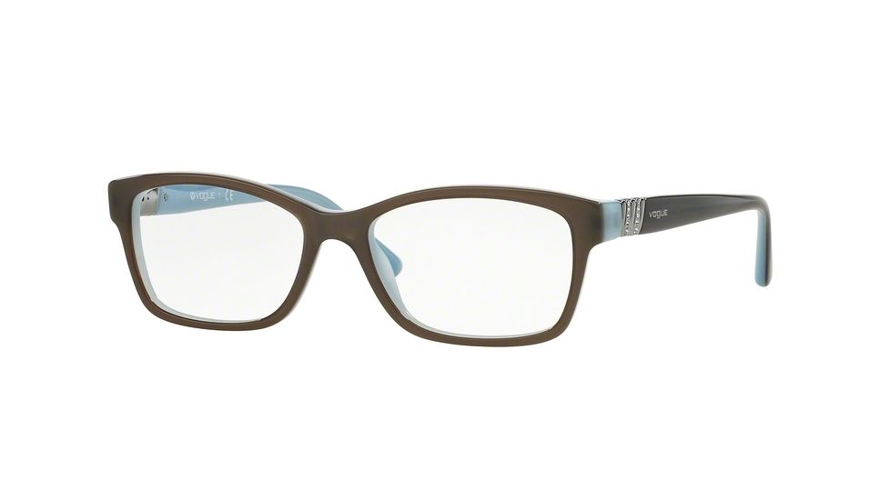 Vogue VO2765B Prescription Eyeglasses 2322-53 - Mud Green/opal Azure Frame