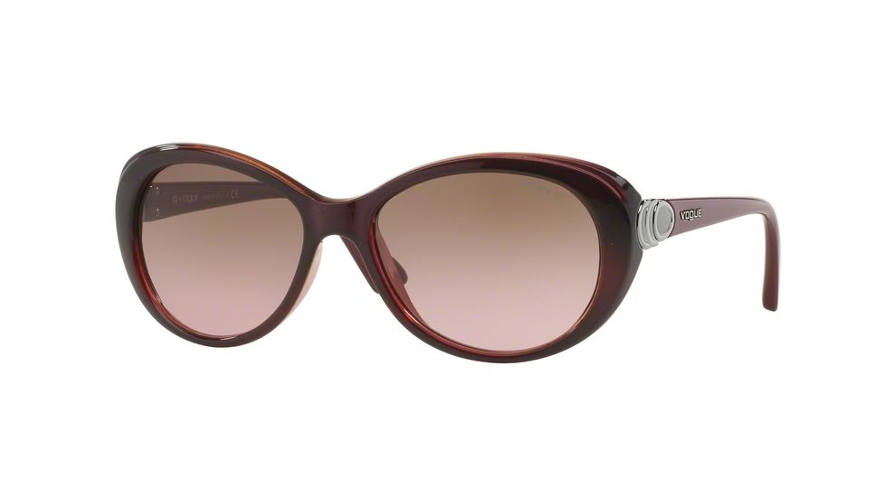 Vogue VO2770S Single Vision Prescription Sunglasses VO2770S-228714-56 - Lens Diameter 56 mm, Frame Color Purple/Opal Yellow