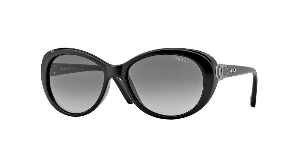 Vogue VO2770S Single Vision Prescription Sunglasses VO2770S-W44-11-56 - Lens Diameter 56 mm, Frame Color Black