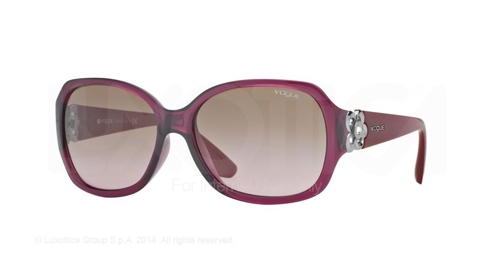 Vogue VO2778SB Single Vision Prescription Sunglasses VO2778SB-175414-58 - Lens Diameter 58 mm, Frame Color Cherry