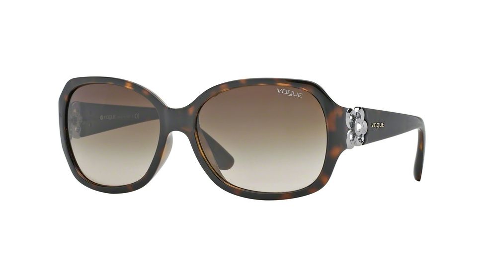 Vogue VO2778SB Single Vision Prescription Sunglasses VO2778SB-W65613-58 - Lens Diameter 58 mm, Frame Color Dark Havana