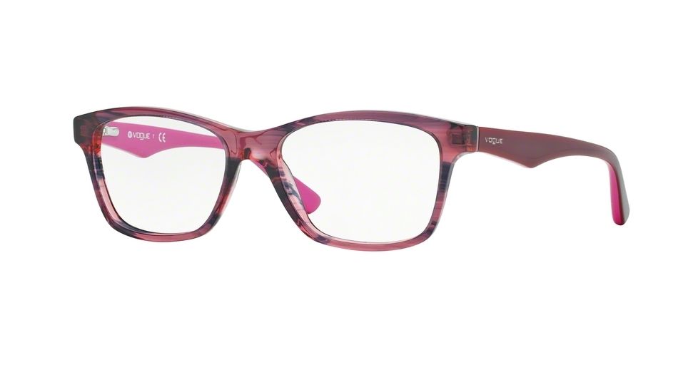Vogue VO2787 Single Vision Prescription Eyeglasses 2061-51 - Striped Black Cherry