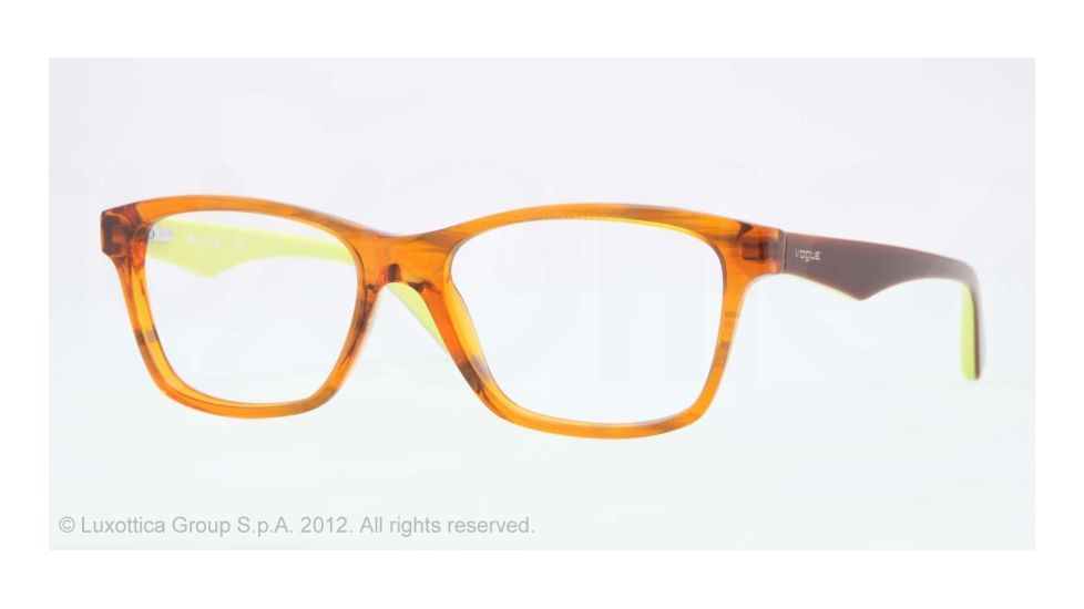 Vogue VO2787 Single Vision Prescription Eyeglasses 2062-53 - Striped Brown Orange