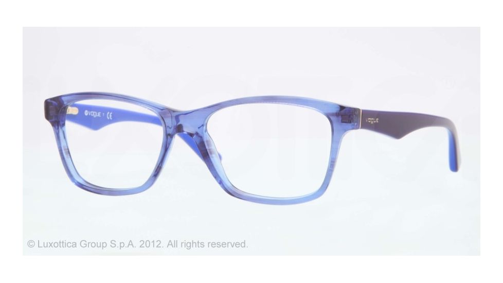 Vogue VO2787 Single Vision Prescription Eyeglasses 2063-53 - Striped Black Blue