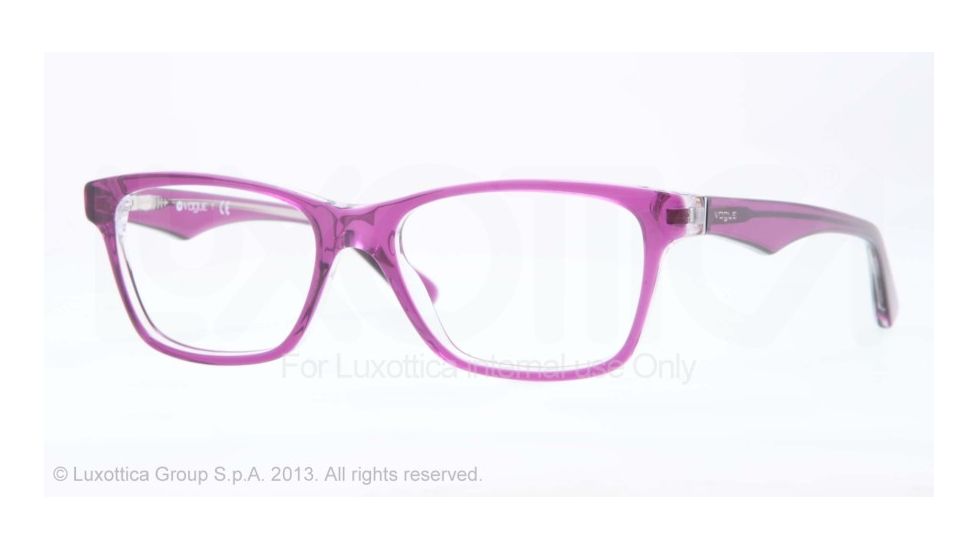 Vogue VO2787 Single Vision Prescription Eyeglasses 2170-51 - Top Violet/transparent Frame