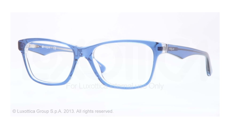 Vogue VO2787 Single Vision Prescription Eyeglasses 2171-53 - Top Blue/Transparent Frame