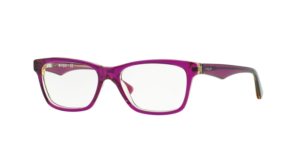 Vogue VO2787 Single Vision Prescription Eyeglasses 2268-53 - Top Tr Violet/Tr Yello Frame