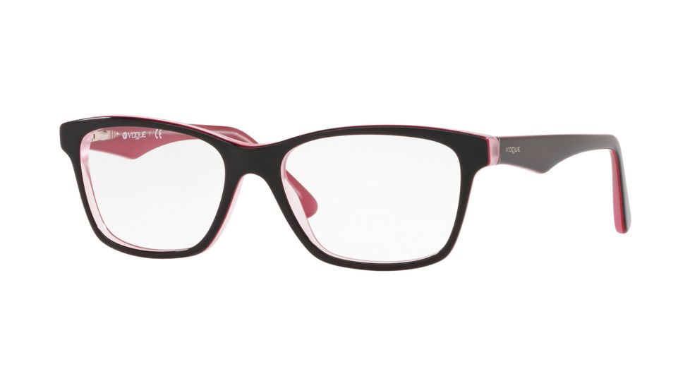 Vogue VO2787 Eyeglass Frames 2771-51 - Top Black/Cyclamen/Transparent
