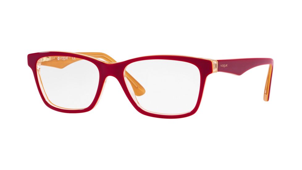 Vogue VO2787 Eyeglass Frames 2772-51 - Top Bordeaux/Yellow/Transp