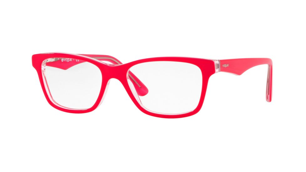 Vogue VO2787 Eyeglass Frames 2773-51 - Top Fuxia/Pink/Transparent