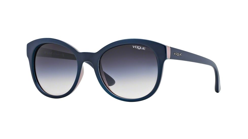 Vogue VO2795S Single Vision Prescription Sunglasses VO2795S-204236-53 - Lens Diameter 53 mm, Frame Color Top Blue/Antique Pink