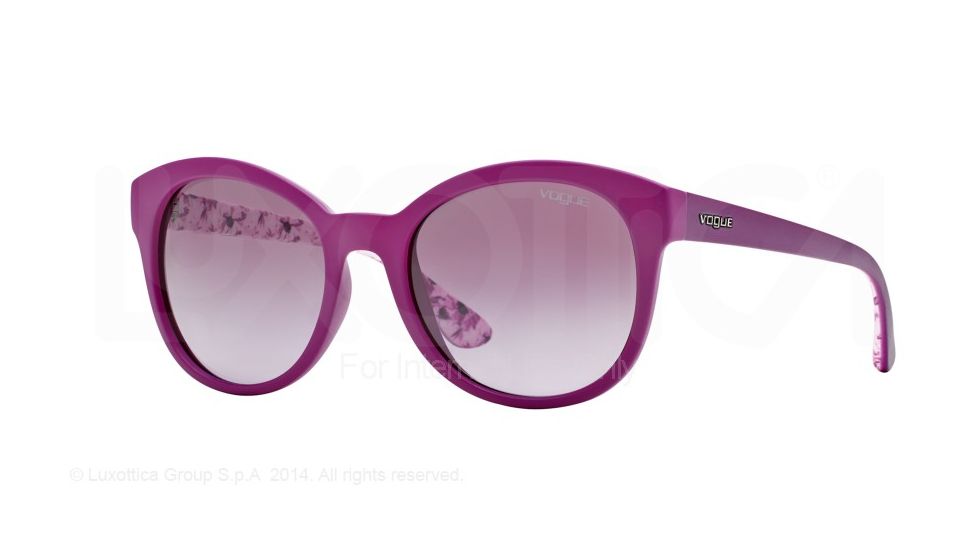 Vogue VO2795S Single Vision Prescription Sunglasses VO2795S-22248H-53 - Lens Diameter 53 mm, Frame Color Matte Violet
