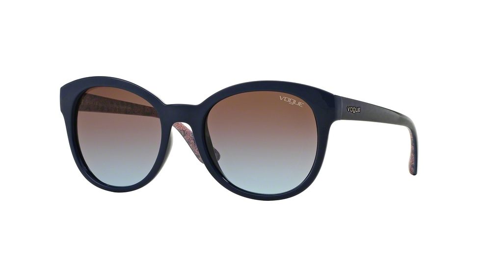 Vogue VO2795S Single Vision Prescription Sunglasses VO2795S-232548-53 - Lens Diameter 53 mm, Frame Color Night Blue