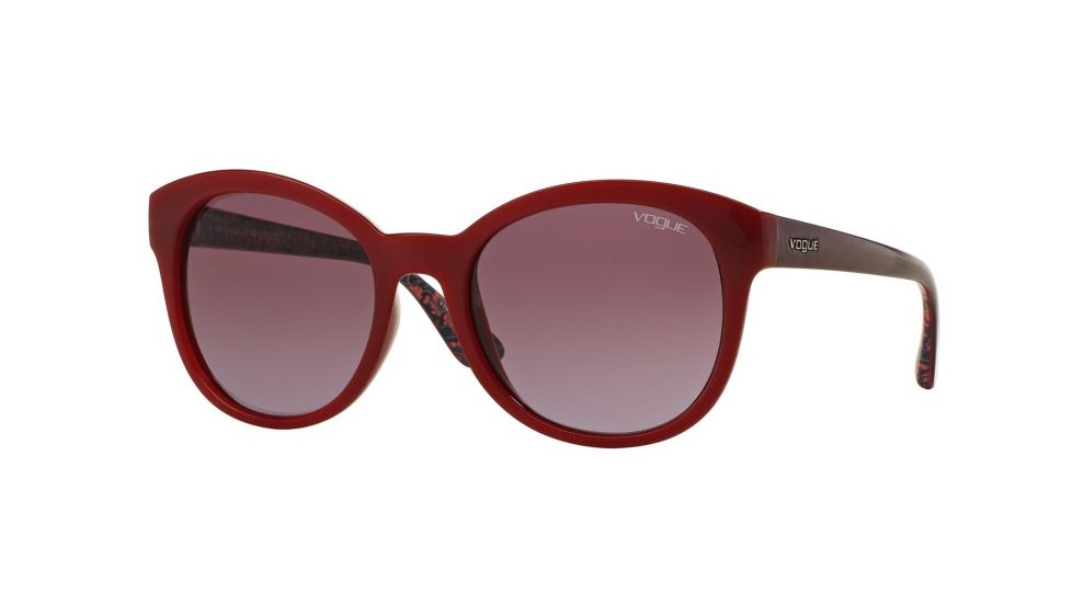 Vogue VO2795S Single Vision Prescription Sunglasses VO2795S-23408H-53 - Lens Diameter 53 mm, Frame Color Red