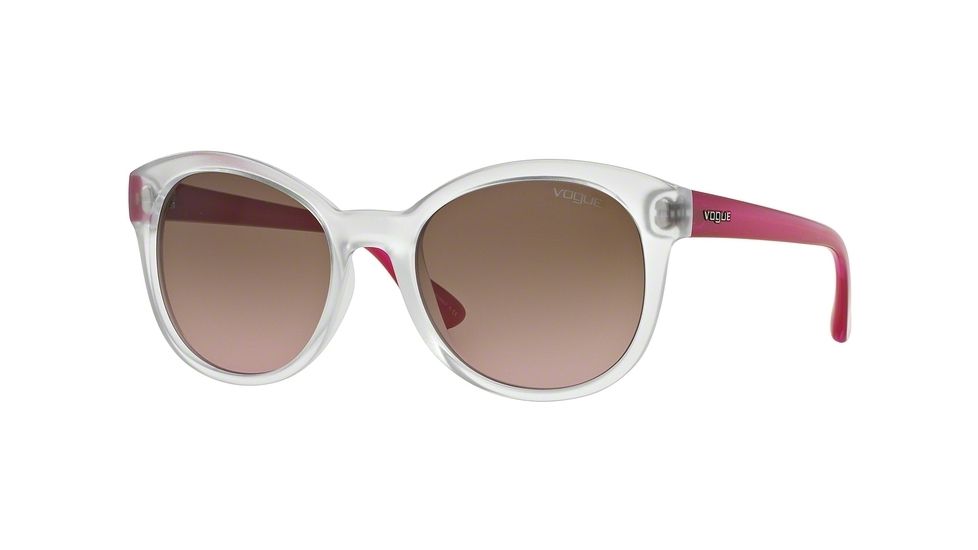 Vogue VO2795S Single Vision Prescription Sunglasses VO2795S-W74514-53 - Lens Diameter 53 mm, Frame Color Transparent Demi Shiny
