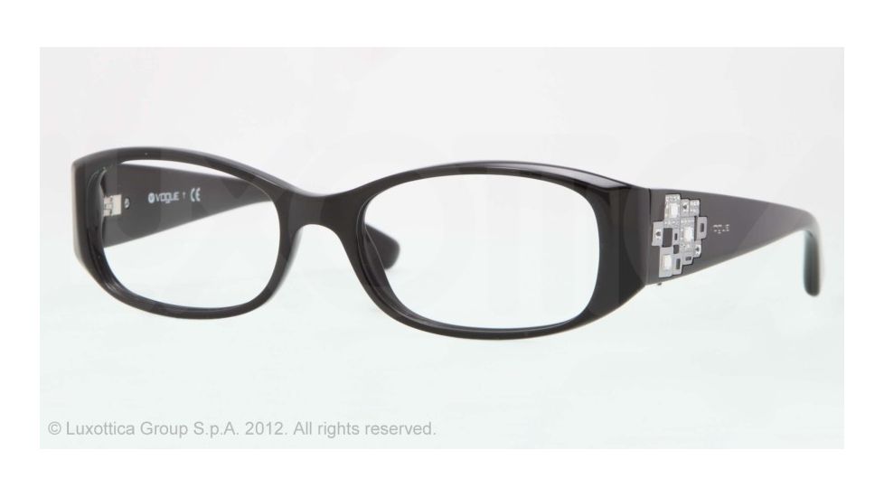Vogue VO2813B Eyeglass Frames W44-51 - Black Frame, Demo Lens Lenses