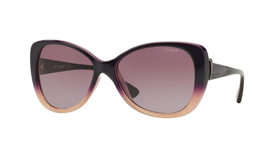 Vogue VO2819S Bifocal Prescription Sunglasses VO2819S-23478H-58 - Lens Diameter 58 mm, Frame Color Top Violet Grad Opal Powder