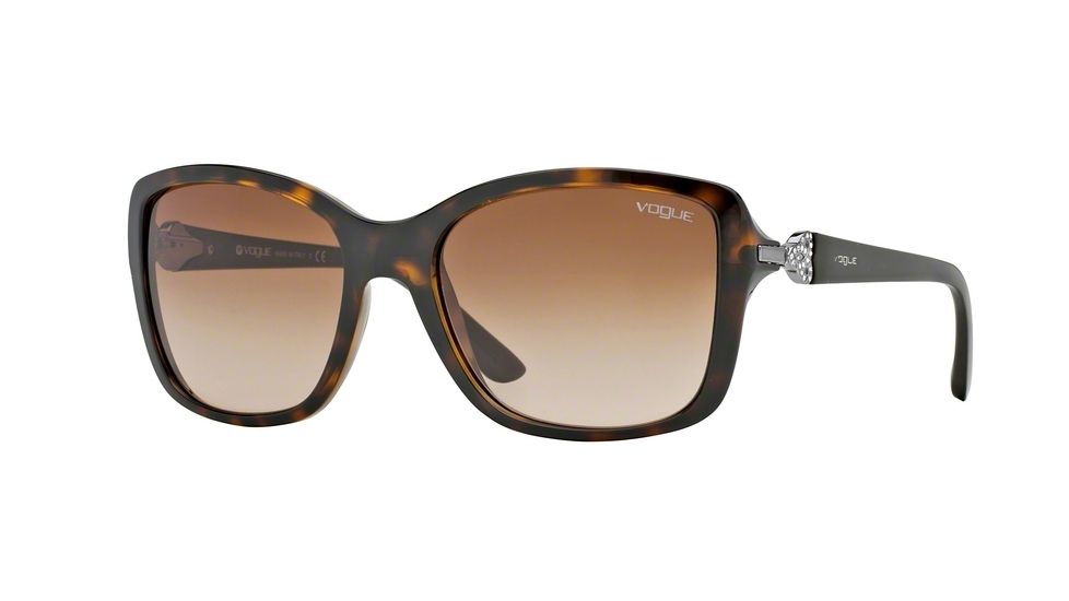 Vogue VO2832SB Single Vision Prescription Sunglasses VO2832SB-W65613-57 - Lens Diameter 57 mm, Frame Color Dark Havana