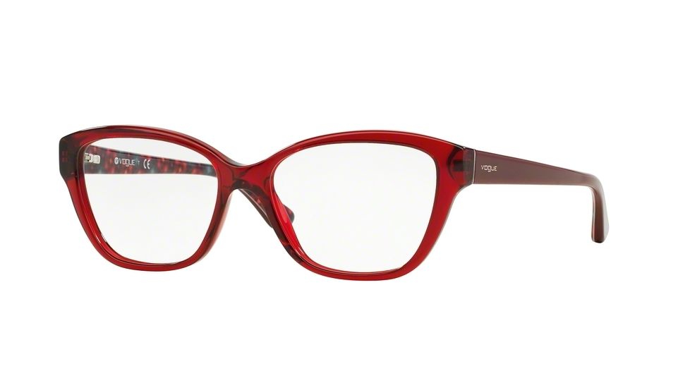 Vogue VO2835F Progressive Prescription Eyeglasses 2257-53 - Transparent Bordeaux Frame