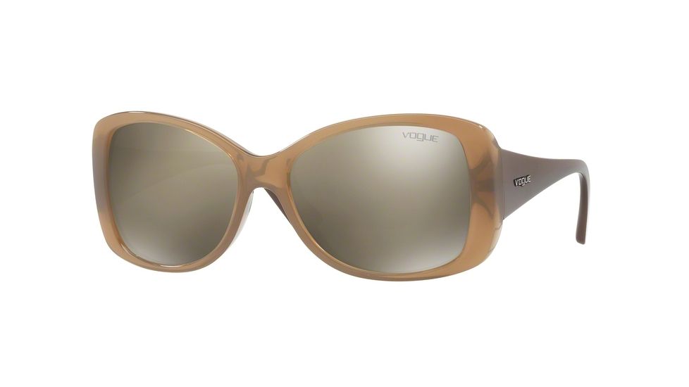 Vogue VO2843S Progressive Prescription Sunglasses VO2843S-25335A-56 - Lens Diameter 56 mm, Frame Color Opal Sand
