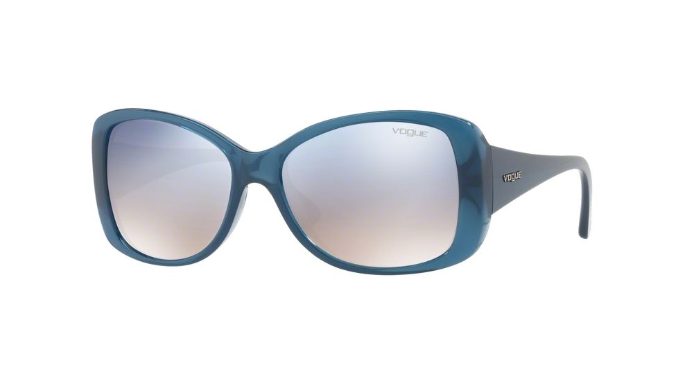 Vogue VO2843S Progressive Prescription Sunglasses VO2843S-25347B-56 - Lens Diameter 56 mm, Frame Color Opal Light Blue