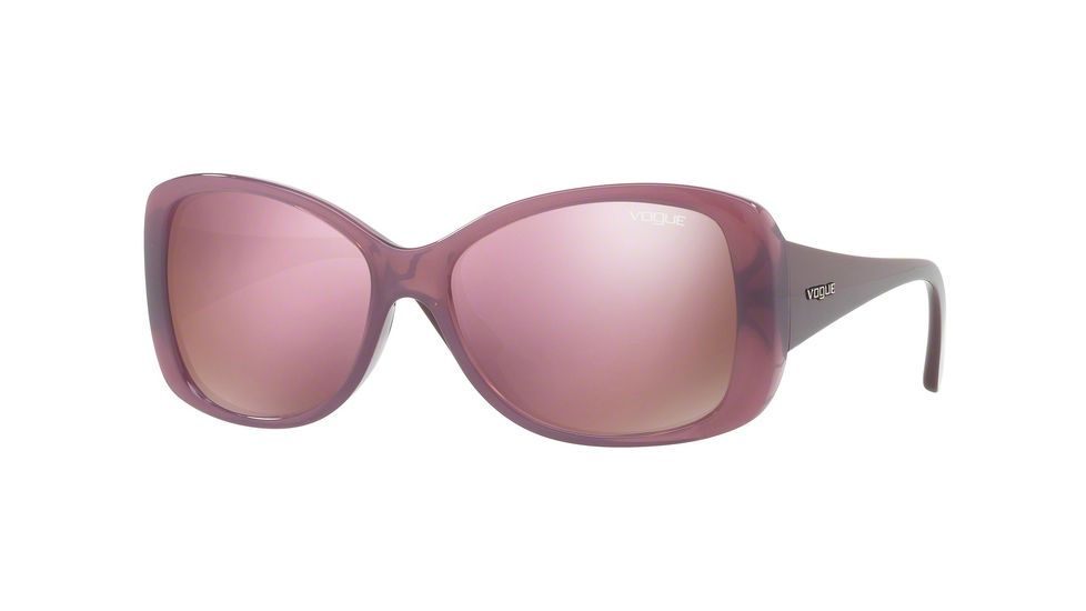 Vogue VO2843S Progressive Prescription Sunglasses VO2843S-25355R-56 - Lens Diameter 56 mm, Frame Color Opal Pink