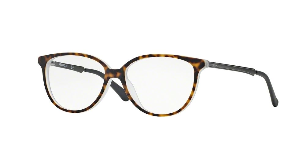 Vogue VO2866 Eyeglass Frames 1916S-53 - Matte Light Havana Transp Frame