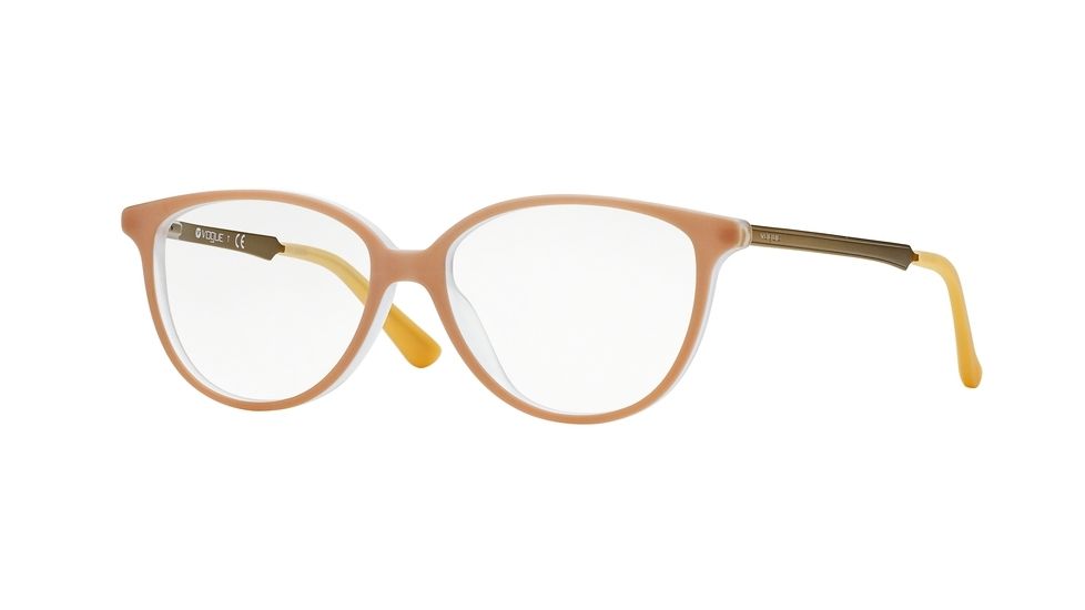 Vogue VO2866 Eyeglass Frames 2179S-55 - Top Matte Beige Transp Frame