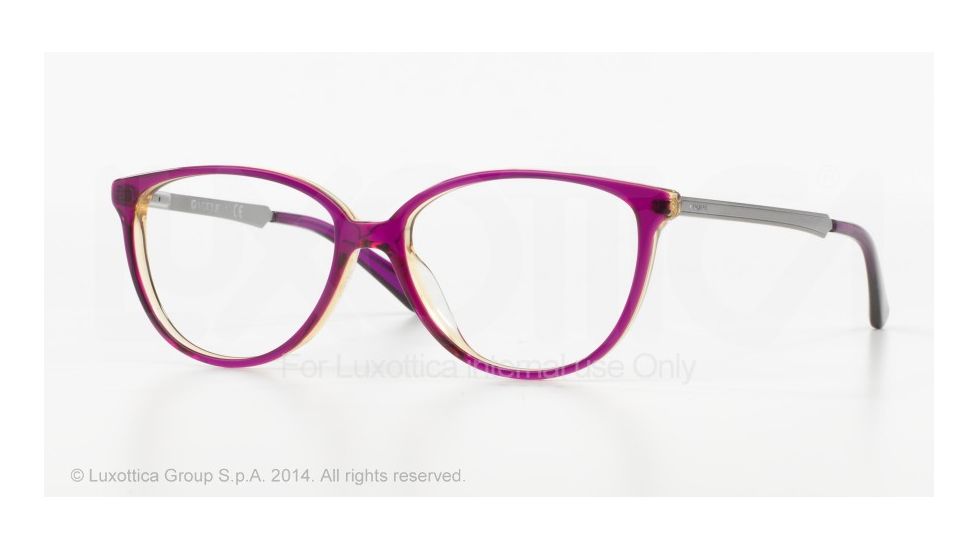 Vogue VO2866 Eyeglass Frames 2268-55 - Top Tr Violet/Tr Yello Frame