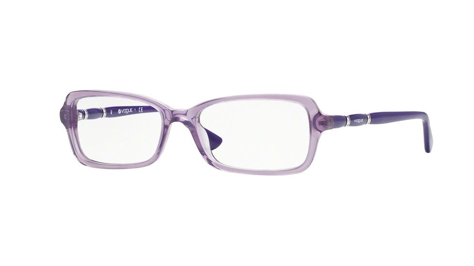 Vogue VO2888B Single Vision Prescription Eyeglasses 2195-52 - Opal Violet Transparent Frame