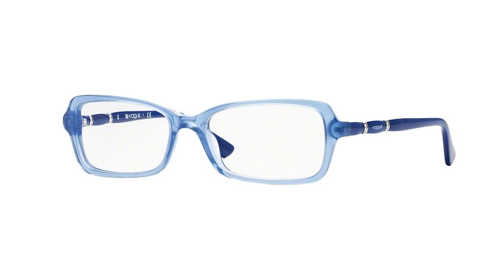 Vogue VO2888B Single Vision Prescription Eyeglasses 2198-52 - Opal Blue Transparent Frame