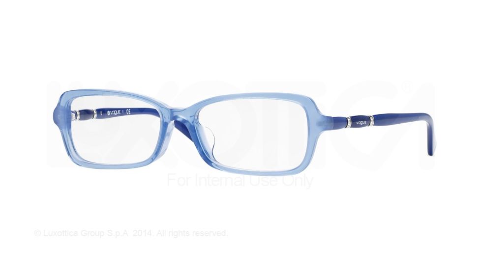 Vogue VO2888BF Single Vision Prescription Eyeglasses 2198-54 - Opal Blue Transparent Frame